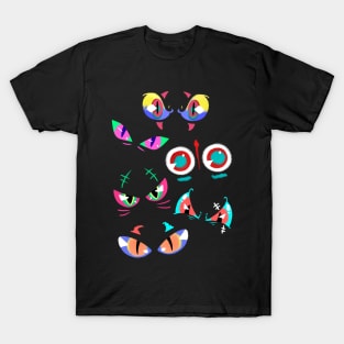 Halloween - Spooky eyes colors T-Shirt